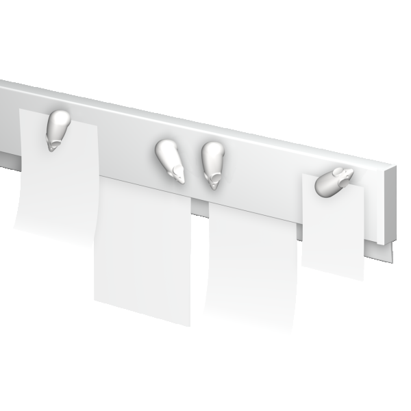 BLANK MAGNETIC RAIL INFO 200 CM (INCLUTED FIXING MATERIAL, AND RAIL PACKAGE) ARTI TEQ 2 - Cimaise Tableau 