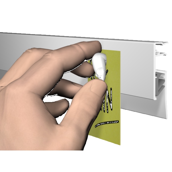 BLANK MAGNETIC RAIL INFO 200 CM (INCLUTED FIXING MATERIAL, AND RAIL PACKAGE) ARTI TEQ 4 - Cimaise Tableau 