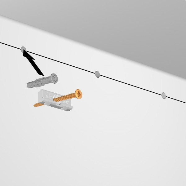 Cimaise contour rail + Clips (Options) ( To be glued or screwed ) - table artiteq ARTI TEQ 4 - Cimaise Tableau 