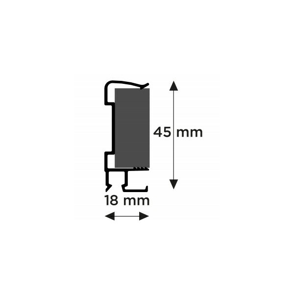 Art Strip Cimaise für Zwischendecke 300 cm ARTI TEQ 2 - Cimaise Tableau 