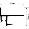 CIMAISE SHADOWLINE MASONRY (MUR FIXATION) WEITE 200 CM ARTI TEQ 4 - Cimaise Tableau 