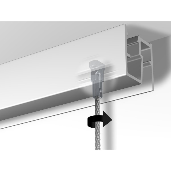 Cimaise Mini Ceiling click Newly R40 200 cm Newly 3 - Cimaise Tableau 