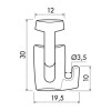 Ganchillo de autobloqueo Newly H100 - 20kg Newly 3 - Cimaise Tableau 