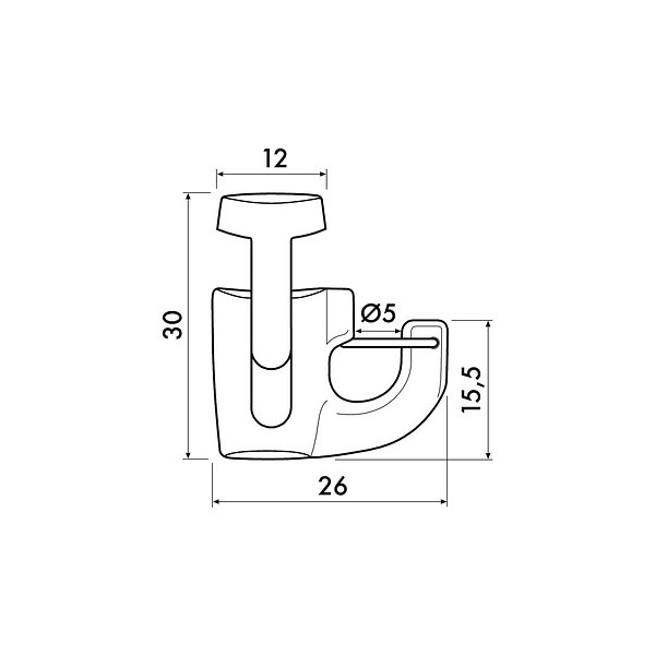 Selbsthemmende Häkel Newly H100 Haken Sicherheitssystem - 20kg - suspention Kerzen Tische neu Newly 3 - Cimaise Tableau 