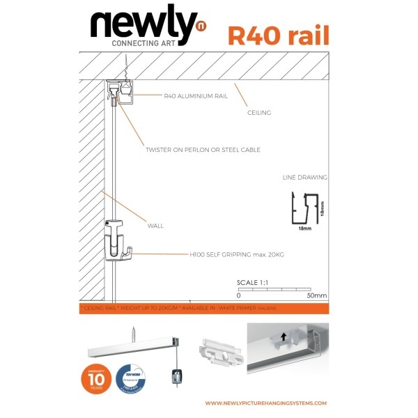 Deckenleuchte R40 Newly PREMIUM Newly 3 - Cimaise Tableau 