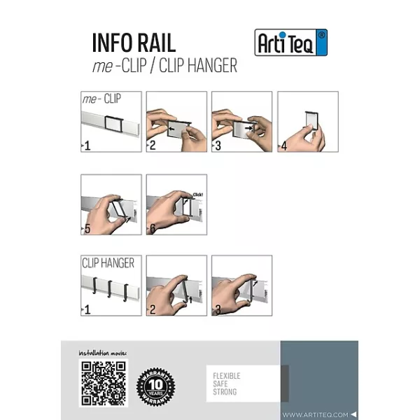 Cimaise INFORAIL (MATÉRIEL DE FIXATION ET EMBOUTS DE RAIL INCLUS ARTI TEQ 14 - Cimaise Tableau 