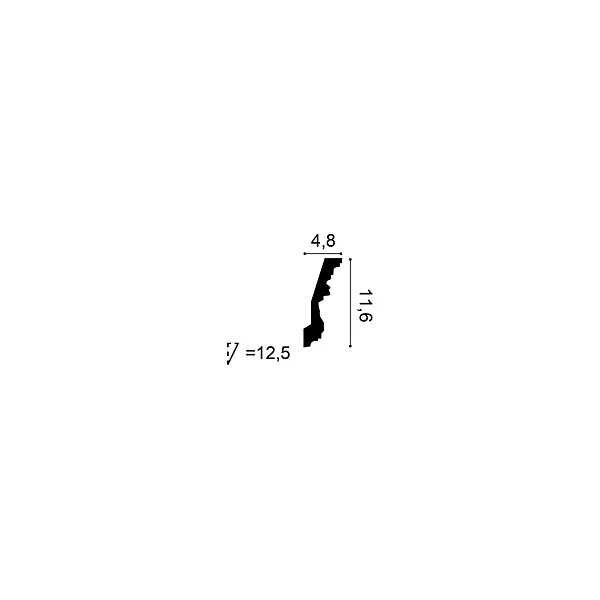 C201 ORAC Corniche Purotouch L200 x H11.6 x L4,8 cm ORAC DECOR 2 - Cimaise Tableau 