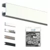 Click rail picture rail + fixing clips + screws & dowels - artiteq picture rails ARTI TEQ 8 - Cimaise Tableau 