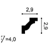 C230F ORAC conector flexible Flexible L200 x H2.9 x L2.9 cm ORAC DECOR 2 - Cimaise Tableau 