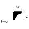 C250F ORAC conector flexible Flexible L200 x H1.6 x L1.6 cm ORAC DECOR 2 - Cimaise Tableau 