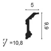 C321F ORAC conector flexible Flexible L200 x H9,9 x L5 cm ORAC DECOR 2 - Cimaise Tableau 