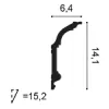 C339F ORAC conector flexible Flexible L200 x H14.1 x L6.4 cm ORAC DECOR 2 - Cimaise Tableau 