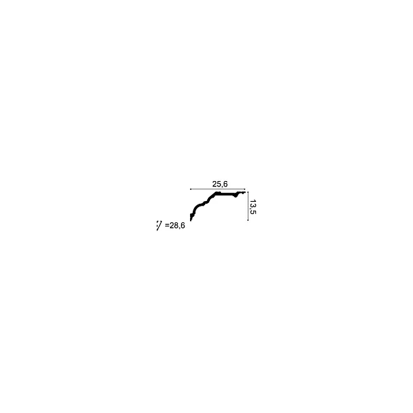 C340 ORAC Corniche Purotouch L200 x H13.5 x L25.6 cm ORAC DECOR 1 - Cimaise Tableau 