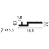 C395 ORAC Corniche Purotouch L200 x H15.5 x L3,1 cm ORAC DECOR 2 - Cimaise Tableau 