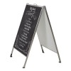 Stop sidewalk Stainless steel chalk a-board M&T DISPLAYS 2 - Cimaise Tableau 