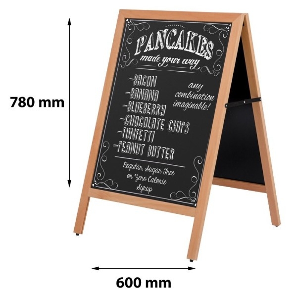 Hölzerne A-Tafel Bürgersteig Staffelei M&T DISPLAYS 2 - Cimaise Tableau 