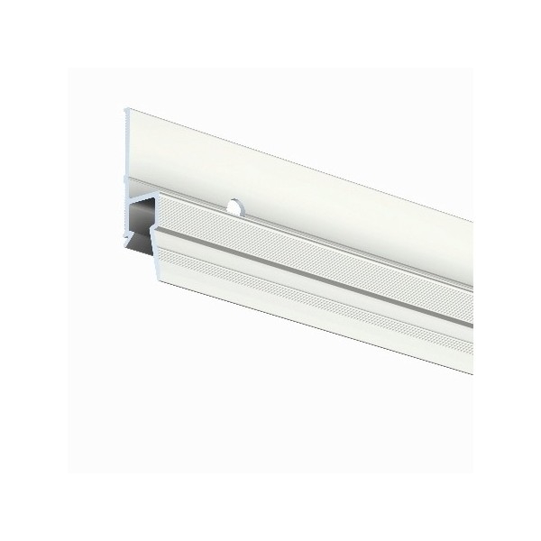 Cimaise Deco rail 200 cm Primary white - ceramic fixation for table artiteq ARTI TEQ 2 - Cimaise Tableau 