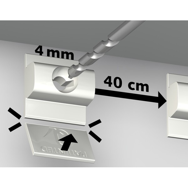 5 Click & Connect Pack für Click Rail Pro (SUPPLEMENTAR) - Tisch artiteq slot ARTI TEQ 3 - Cimaise Tableau 