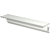 INFO RAIL + WHITE 200 CM (INCLUDES MOUNTING HARDWARE, RAIL ENDS AND 4X MOUSE MAGNETS WHITE) ARTI TEQ 1 - Cimaise Tableau 