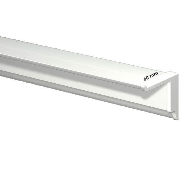 INFO RAIL + WHITE 200 CM (INCLUDES MOUNTING HARDWARE, RAIL ENDS AND 4X MOUSE MAGNETS WHITE) ARTI TEQ 2 - Cimaise Tableau 