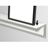 INFO RAIL + WHITE 200 CM (INCLUDES MOUNTING HARDWARE, RAIL ENDS AND 4X MOUSE MAGNETS WHITE) ARTI TEQ 9 - Cimaise Tableau 