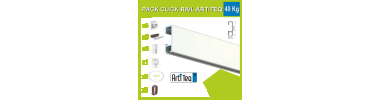 Click Rail Kit 30 Kg Artiteq - Hanging Pack