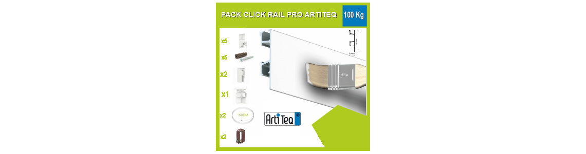 Profi-Klickschienenset 100 kg