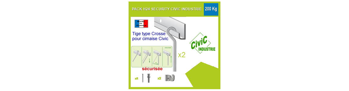 Kit H24 Security Civic 160 kg