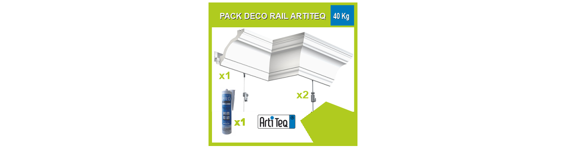 Artiteq Deco Rail Bilderschienen-Set 40 kg