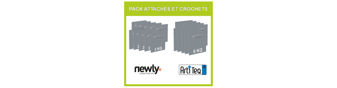 PACK ATTACHES ET CROCHETS